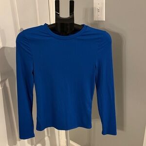 Express Royal Blue Long Sleeve Women's Top